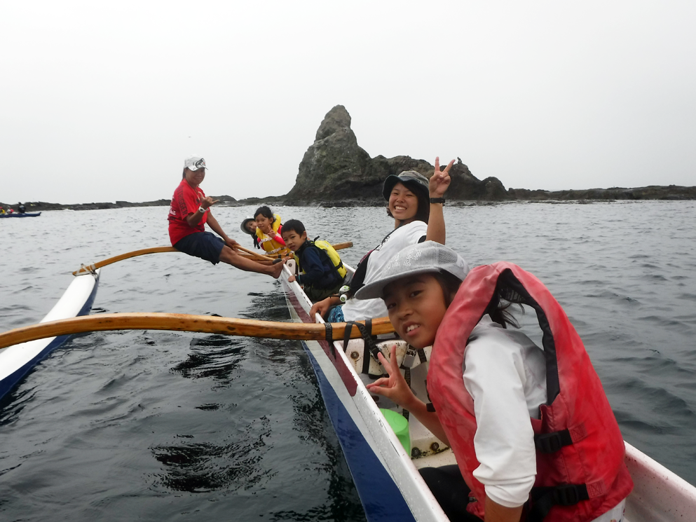 海山キッズ／夏のラストはアウトリガーカヌーを体験